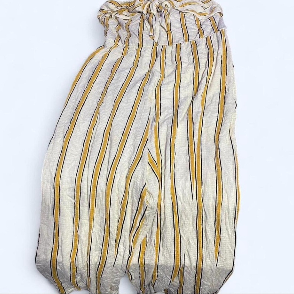 Love Tree Romper Striped Top with Yellow and Black